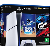 Imagem da oferta Console PlayStation 5 Slim Edição Digital 825GB + Jogos Astro Bot e Gran Turismo 7