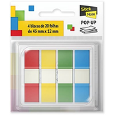 Imagem da oferta Marcador de página 45x12mm 4 cores pop-up Stick Note PT 80 UN