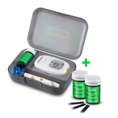 Imagem da oferta Kit Medidor de Glicemia Glicocheck CarePlus + 100 tiras para Glicemia Multi Saúde - HC4870K