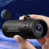 Imagem da oferta Mini Telescópio monocular hd 2000x25 portátil para celular com suporte para acampamento