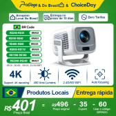Imagem da oferta Projetor PG370 WiFi Full HD 1920x1080p com Android Espelhamento de Tela e 11000 Lumens -- Evolução do HY300 e HY320