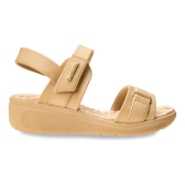 Imagem da oferta Sandália Casual Feminina 2586305 Salto Anabela Comfortflex