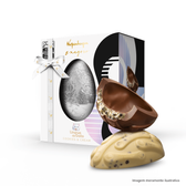 Imagem da oferta Ovo de Páscoa Exagero Língua de Gato Black & White Cookies And Cream 370G - Home - Chocolates Doces Finos Trufas e m
