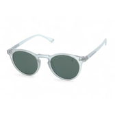 Imagem da oferta Óculos de Sol Unissex Redondo Polo London Club Lente Proteção 100% UV + Case e flanela OM50134 branco.