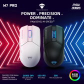 Imagem da oferta Machenike-M7 Pro Gaming Mouse USB Com Fio 2.4GHz Sem Fio PAW3395 26000DPI 650IPS Botão 7 74g RGB Laptop PC Gamer