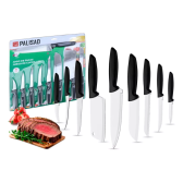 Imagem da oferta Jogo De Facas Chef 9 Peças Com Lâminas Em Aço Inox E Cabos De Polipropileno Cor Preto Palisad