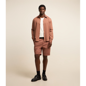 Imagem da oferta Bermuda Alfaiatada em Algodão com Passantes no Cós e Pregas