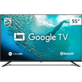 Imagem da oferta PHILIPS Smart TV 55'' 4K UHD 55PUG7019/78 Google TV Comando de Voz HDR