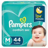 Imagem da oferta Fraldas Pampers Mega Confort Sec M - 44 Unidades