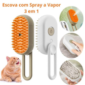 Imagem da oferta Escova A Vapor Para Gatos Cães 3 Em 1 Escovas Elétricas De Pêlos Pentes De Massagem Animais De Estimação Remoção
