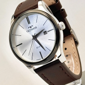 Imagem da oferta Relógio Technos Masculino Steel Prateado Pulseira Couro