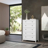 Imagem da oferta Cômoda Alta Ditália 5 Gavetas Dm-229 Branco