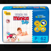 Imagem da oferta Fraldas Turma Da Monica P 62unidades