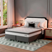 Imagem da oferta Cama Box Com Colchão Queen Sigma Molas Ensacadas (22x158x...