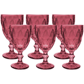 Imagem da oferta Jogo de Copos de Vidro Haus Empire Diamond 6 Peças 330ml - 57725
