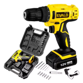 Imagem da oferta Parafusadeira Furadeira 12v Bivolt Pfe-12ev Maleta Kit Evald