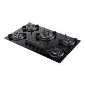 Imagem da oferta Cooktop 5 Bocas A Gás Dako Supreme Tripla Chama Preto Bivolt 110/220V