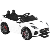 Imagem da oferta Carro Elétrico Infantil Jaguar Branco Bandeirante - 12V com Controle Remoto 2 Marchas - Mini Veículos