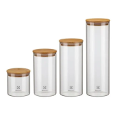 Imagem da oferta Potes Herméticos Porta-Mantimentos com Tampa de Bambu