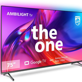 Imagem da oferta PHILIPS Smart TV Ambilight THE ONE 75" 4K 120 Hz 75PUG880878 Google TV P5 DTS Play-Fi Freesync Dolby Vision e A