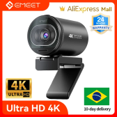 Imagem da oferta Webcam 4K TOF-Câmera de Foco Automático com Microfone para Chamadas de Vídeo HD USB 1080P 60FPS TOF Z