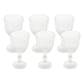 Imagem da oferta LYOR - Conjunto 6 Taças de Água Vidro Faces 300ml