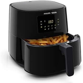 Imagem da oferta Philips Walita Preta Fritadeira Airfryer Essential XL Digital 6.2L de capacidade Garantia internacional de dois anos 220