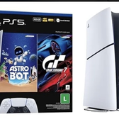 Imagem da oferta Console Playstation5 Slim Digital - Pacote Astro Bot E Gran Turismo 7 Branco