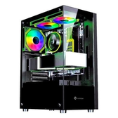 Imagem da oferta Gabinete Gamer Hayom GB1792 Mid Tower ATX Lateral e frontal em Vidro Temperado com Cooler Fan Preto - GB1792