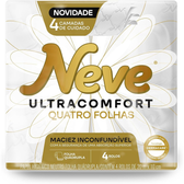 Imagem da oferta Papel Higiênico Neve Ultracomfort Folha Quádrupla 20m 4 rolos