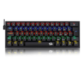 Imagem da oferta Teclado Mecanico Gamer Fizz Rainbow Preto Switch Marrom