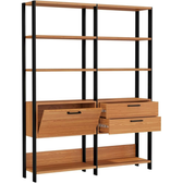 Imagem da oferta Estante Livreiro Dalla Costa e92-100% MDF 1 Porta 2 Gavetas