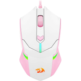 Imagem da oferta MOUSE GAMER REDRAGON CENTROPHORUS RGB BRANCO COM ROSA