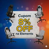 Imagem da oferta As melhores cadeiras com 8% OFF com o cupom exclusivo
