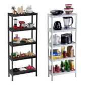 Imagem da oferta Estante 5 Prateleira Organizadora Plástico Livros Cozinha