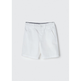 Imagem da oferta Bermuda Infantil Menino Toddler Chino Em Sarja - Branco