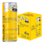 Imagem da oferta Pack 4 Unidades Red Bull Energético Tropical Edition Sabor Frutas Tropicais 250ml