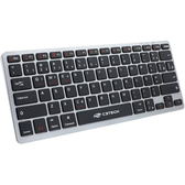 Imagem da oferta C3Tech K-BT50BK Teclado Bluetooth Recarregável sem fio compacto atalhos Multimidia Anti-Respingo bateria interna recarr