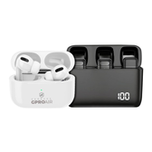 Imagem da oferta Microfone de Lapela - Tipo C com Adaptador Lightning + Fone de ouvido bluetooth GPro Air - Gshield