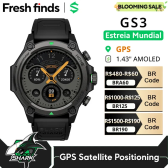 Imagem da oferta Blackshark GS3 Smart Watch Versão Global 1.43 "Display AMOLED 5ATM AI Watch Faces GPS Posicionamento