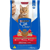 Imagem da oferta Purina Cat Chow Ração Nestlé Para Gatos Adultos Sabor Carne - 10 1Kg Purina - Sabor Ca