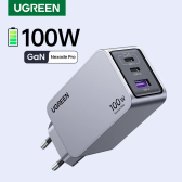 Imagem da oferta Carregador Carga Rápida Ugreen-Gan 2 Portas USB-C 1 Porta USB-A
