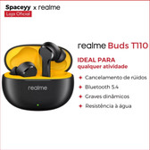 Imagem da oferta Fones de Ouvido À Prova D'água IPX5 Com Cancelamento De Ruído Realme T110
