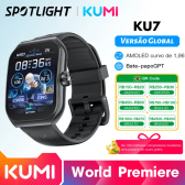 Imagem da oferta Smartwatch Kumi Ku7 Tela Amoled 1,96"