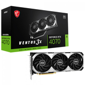 Imagem da oferta Placa de Vídeo MSI NVIDIA GeForce RTX 4070 Ventus 3X E1 OC 12GB GDDR6 DLSS Ray Tracing 912-V512-027