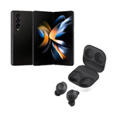 Imagem da oferta Combo Smartphone Samsung Galaxy Z Fold4 5G Tela dobrável de 7.6" 256GB Preto + Fone de Ouvido Galaxy Buds FE Grafite