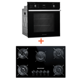 Imagem da oferta Cooktop 5 bocas  + Forno de embutir elétrico  84 litros (BDD75AE + BOC84AE) BDD7_BOC8_CJ -  Ofi