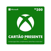 Imagem da oferta Cartão Presente Digital Xbox R$ 200,00 - Cartão Presente - Magazine Promotomofertas