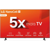 Imagem da oferta Smart TV 4K 75" LG NanoCell 75NANO80T Processador 5 Ger7 AI Hub de Esportes Alexa/Chromecast integrado webOS 24 Contro