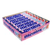 Imagem da oferta Drops Mentos Tubo C/16un Escolha O Sabor (1 Display) Sabor Yogurt De Morango